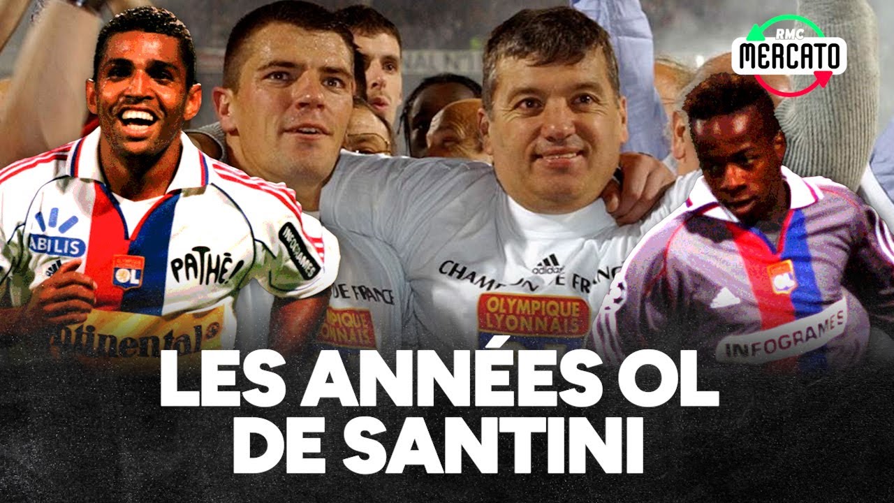 LES ANNÉES OL de Jacques Santini avec Anderson, Aulas, Govou... (RMC Mercato)