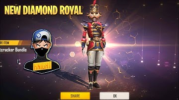 Free Fire New Diamond Royal | New  Mr.Nutcracker Bundle | Knightgamer ✔️