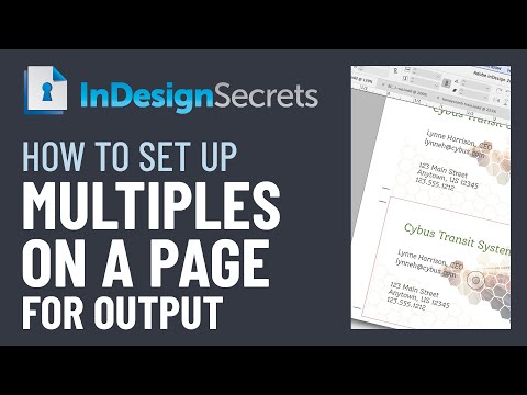 InDesign How-To: Set Up Multiples on a Page (Video Tutorial)