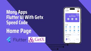 Home Page - Mony Apps Flutter UI with Getx - Speed Code - Part 6
