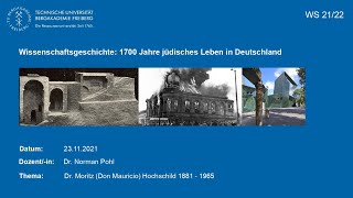 4. Vorlesung &quot;1700 Jahre jüdisches Leben in Deutschland&quot;