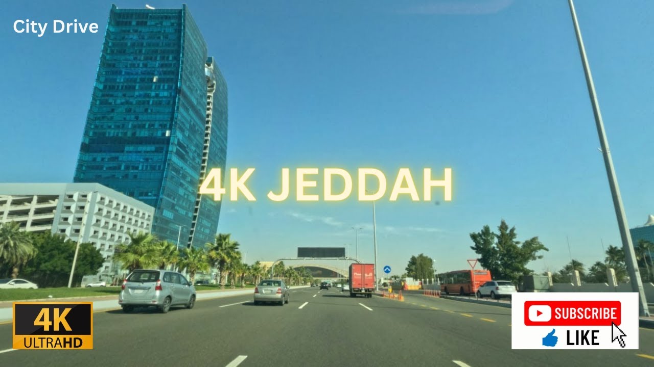 Jeddah 4K Driving | Day Tour | Amazing View | Al Rawdah District ...