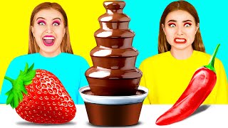 巧克力噴泉大挑戰 | 24小時只吃甜食 BaRaDa Challenge
