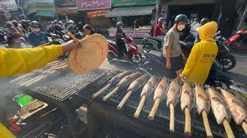 Phố cá lóc nướng lớn nhất Sài Gòn - chật kín ngày vía Thần Tài, người người đổ về Tân Kỳ Tân Quý