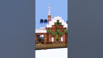Minecraft Advent Calendar Day 14/25: Holiday Train Station #minecraft #adventcalendar #christmas