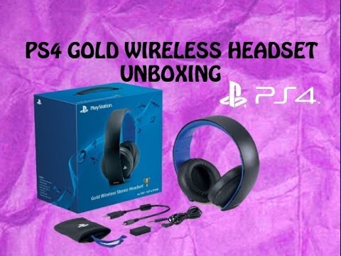 PlayStation 4 Gold Wireless Stereo Headset Unboxing (First Look ...