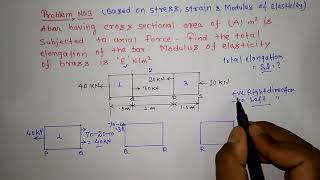 Problem No. 3 | On Stress, Strain & Modulus of elasticity | Engineering Mechanics | Being Learning screenshot 4