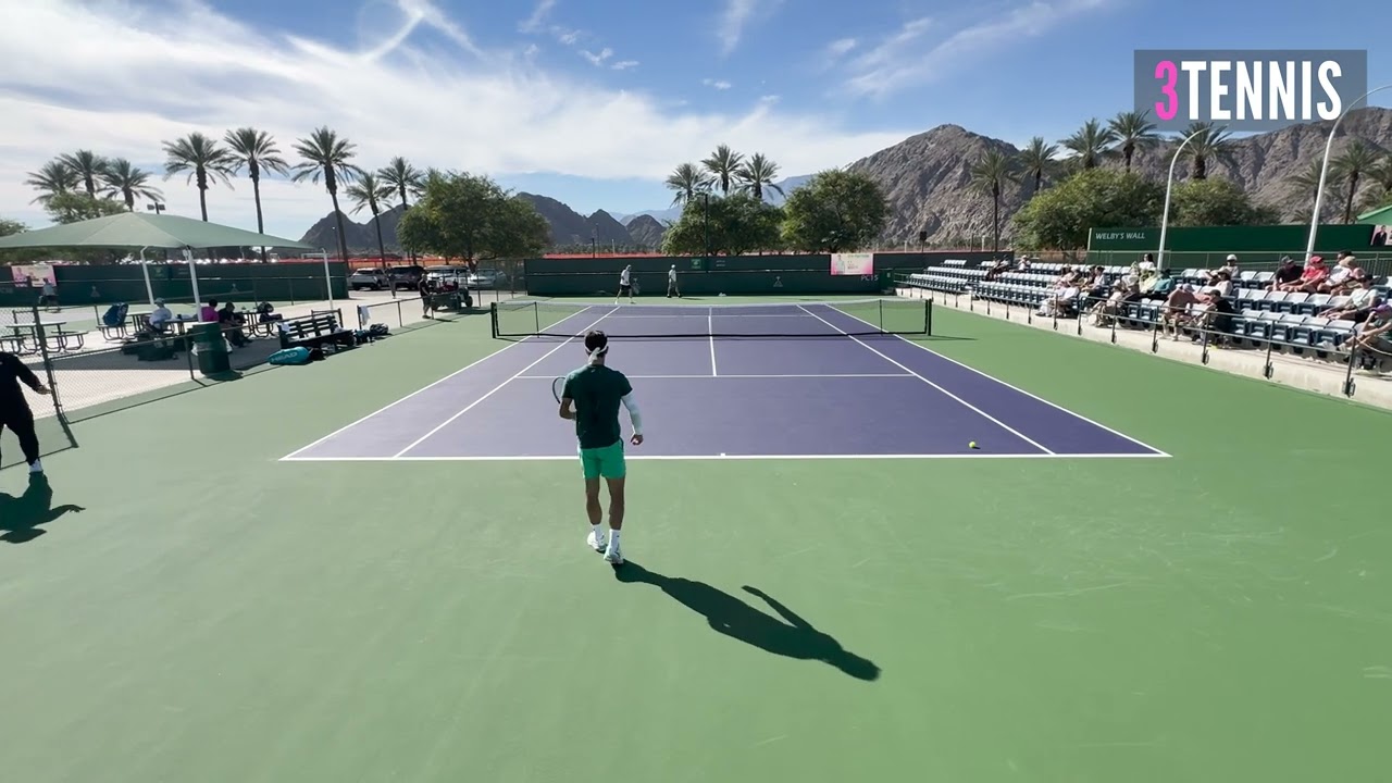 Jack Draper (GBR) and Lorenzo Musetti (ITA) Practice | Indian Wells 2026