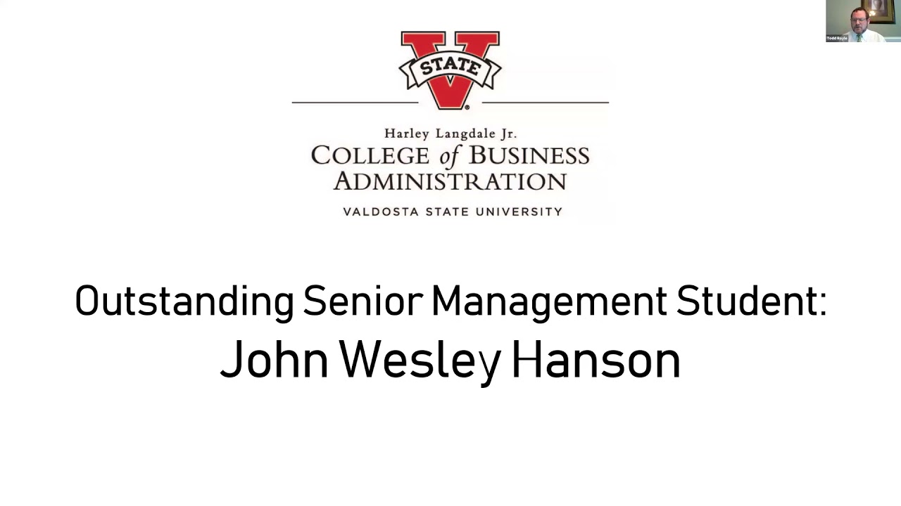 2021 Harley Langdale Jr. College of Business Beta Gamma Sigma Induction, Student and Faculty Awards