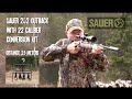 Shooting the Sauer 202 with a 22 caliber conversion kit. Kristoffer Clausen