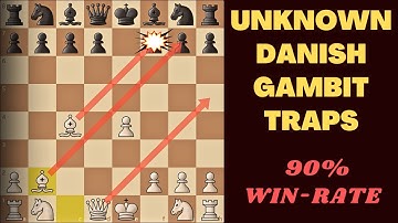 BEST Danish Gambit Traps: Unknown to Many Chess Players!