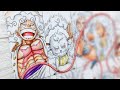 Gear 5 special  drawing strawhat crews as sun god nika  one piece     version 2