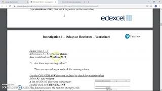 Edexcel Large Data Set Inv 1 Net Worth