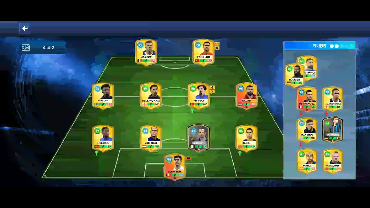 Jogando DLS com 2 gols de Cristiano Ronaldo 