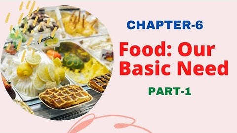 Food Our Basic Need | Chapter - 6 | Part - 1 | Science | CBSE
