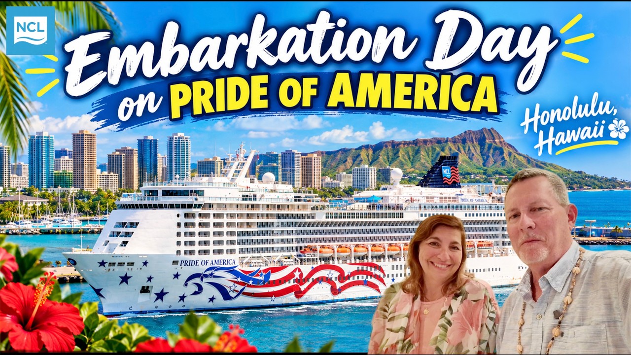We’re Sailing to HAWAII! 🌺 Boarding Norwegian Cruise Lines PRIDE OF AMERICA!