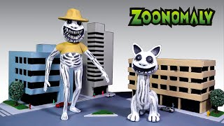 Making Zoonomaly Sculptures - Zookeeper &amp; Smile Cat in the City | Polymer Clay Diorama