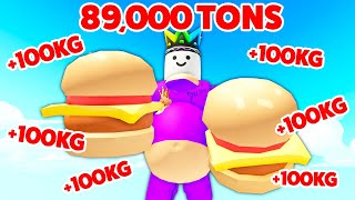 I'm FATTEST In Roblox FAT Simulator