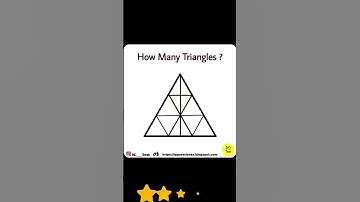 “How Many Triangles Can YOU See? 🔺 | Brain Teaser IQ Test | Only Genius Can Solve!” #viral #puzzle
