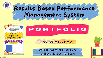 Results - Based Performance Management System ( RPMS : SY 2021-2022)