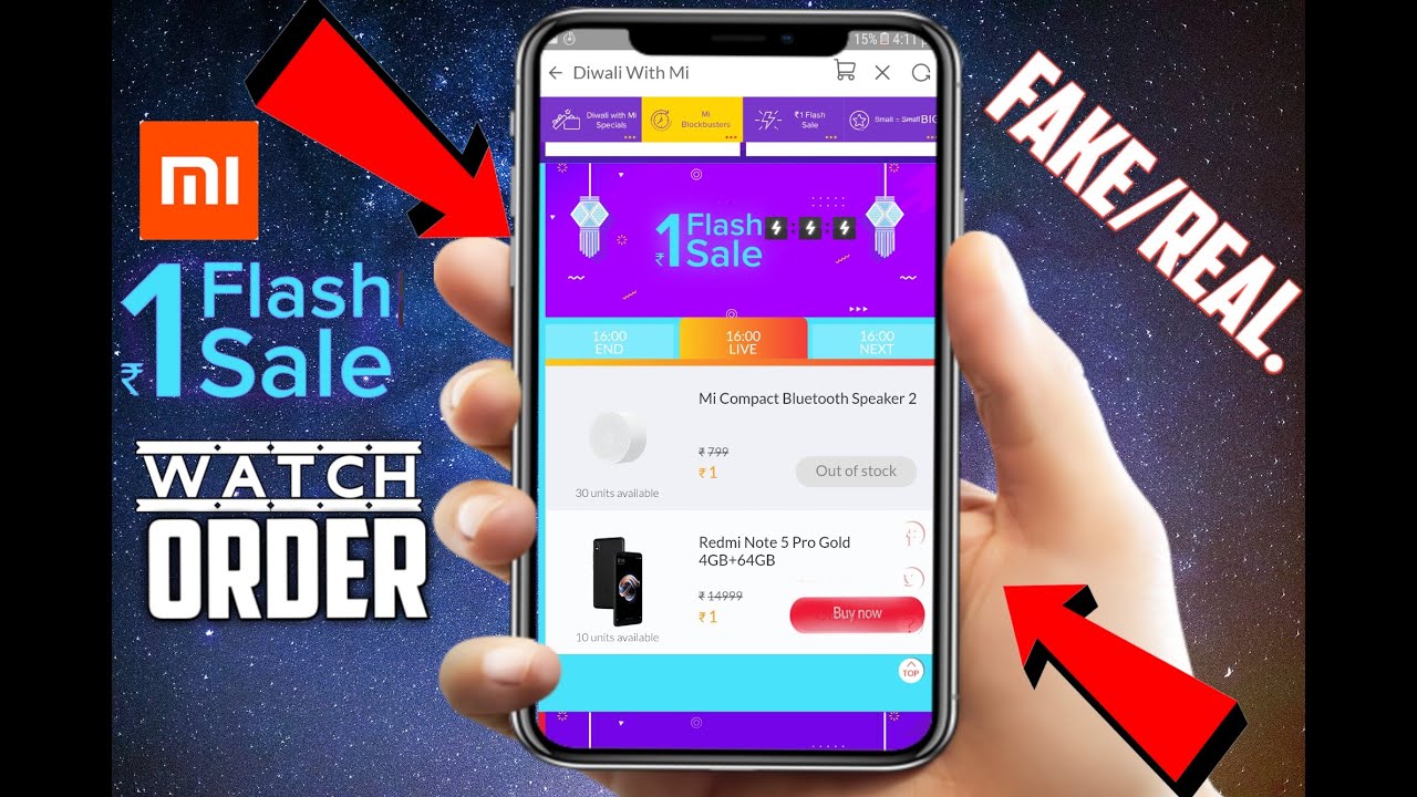 Xiomi Mi 1rs Flash sale ordering redmi note5 pro fake/or/real.....!