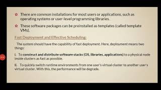 conti.. of virtual cluster and redource management