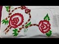 flower painting design #parde ka painting #bedsheetpainting #beautiful painting design