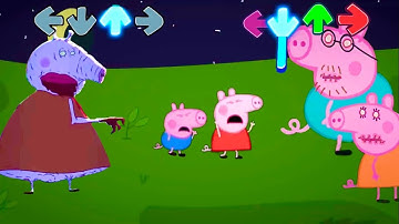 Horror Peppa Pig Lost Family in Friday Night Funkin be like || Muddy Puddles Funkin