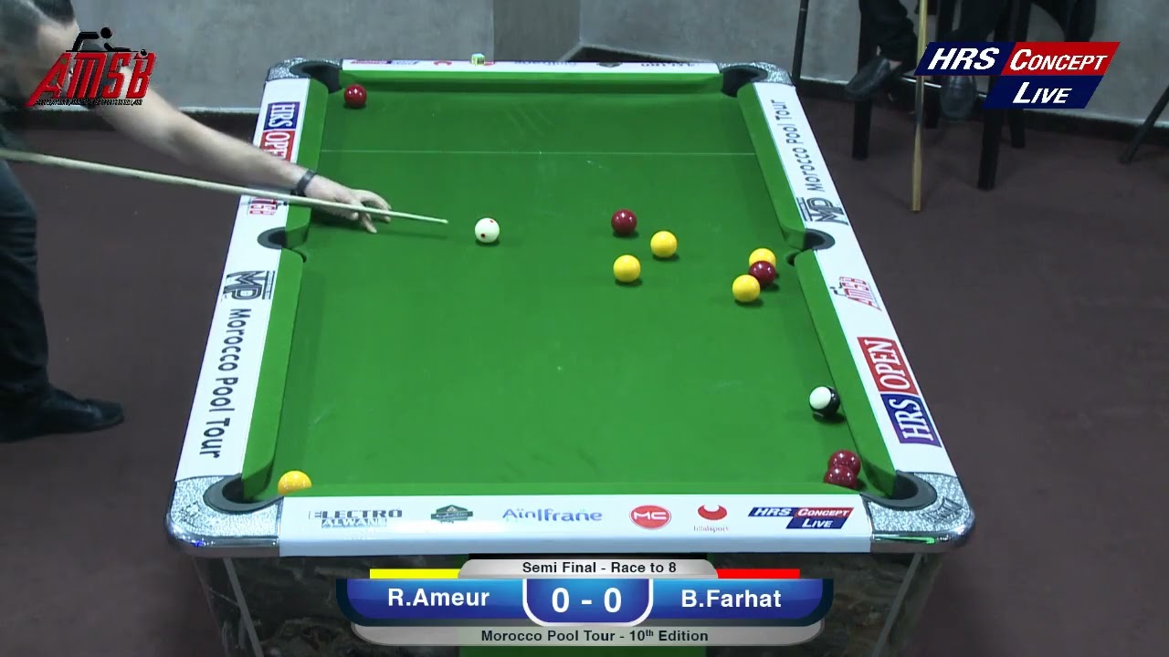 Ameur Riad vs Bouchaib Farhat - Demi Finale (Morocco Pool Tour)