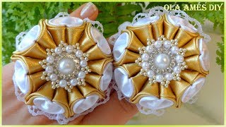 :      -  DIY Ribbon Flowers/Flores de fit/ Ola ameS
