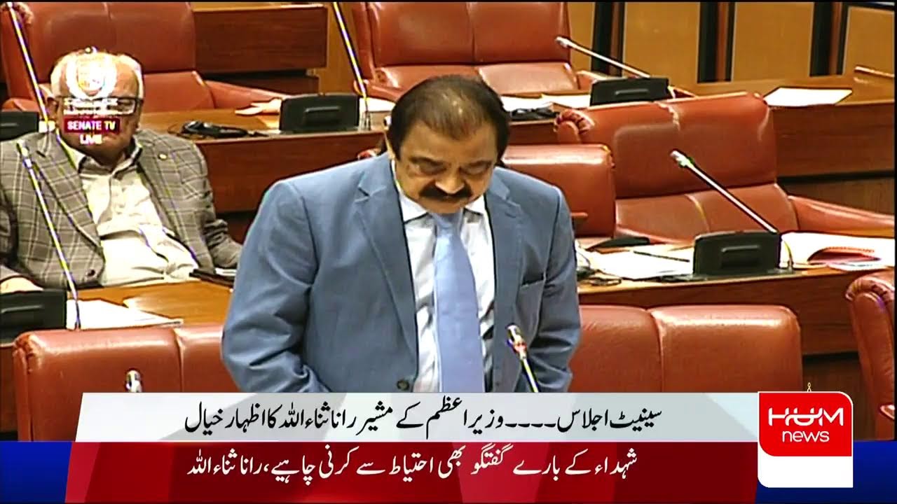 LIVE: Rana Sanaullah Addresses the National Assembly