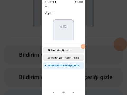 Xiaomi Telefonlarda Kilit Ekranı Bildirim Gizleme Nasıl Yapılır