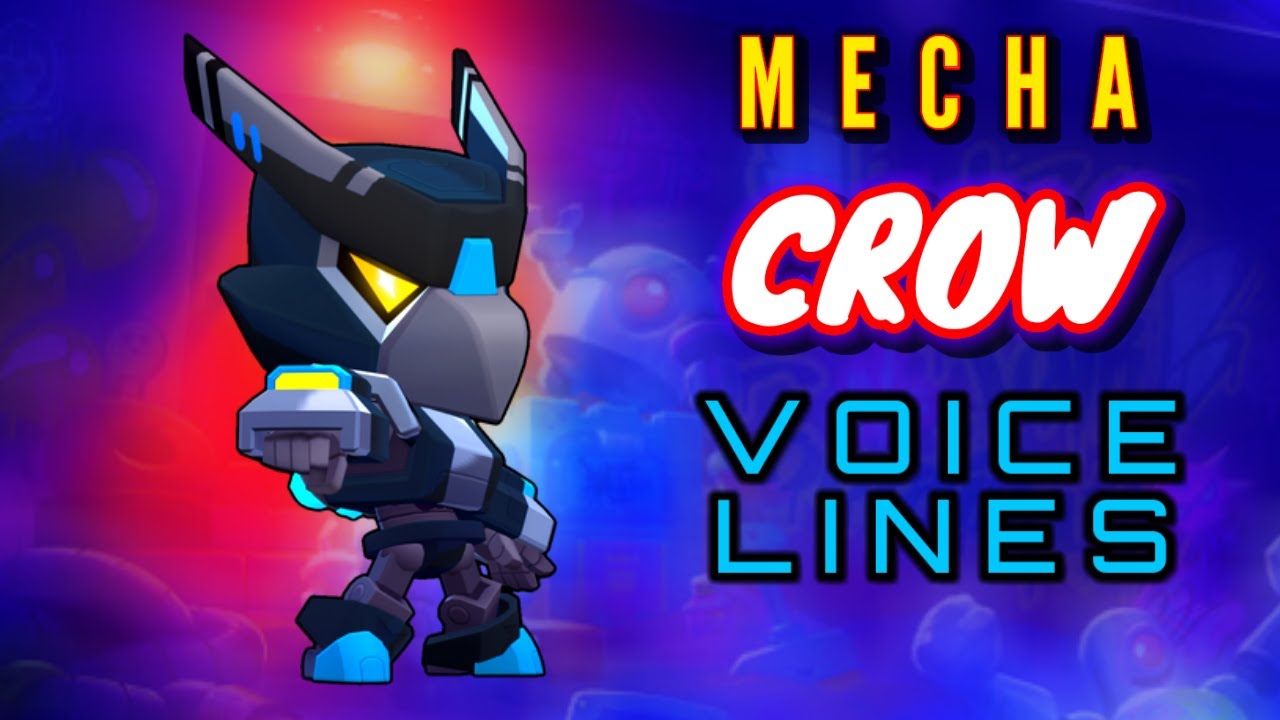 Mecha Crow skin voice lines and quotes - dialogues Brawl Stars - YouTube