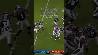 Cam Newton trying to recover the football in Super Bowl 50 tiktok #shorts