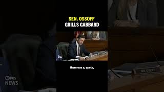 Sen. Ossoff Checks Tulsi Gabbard