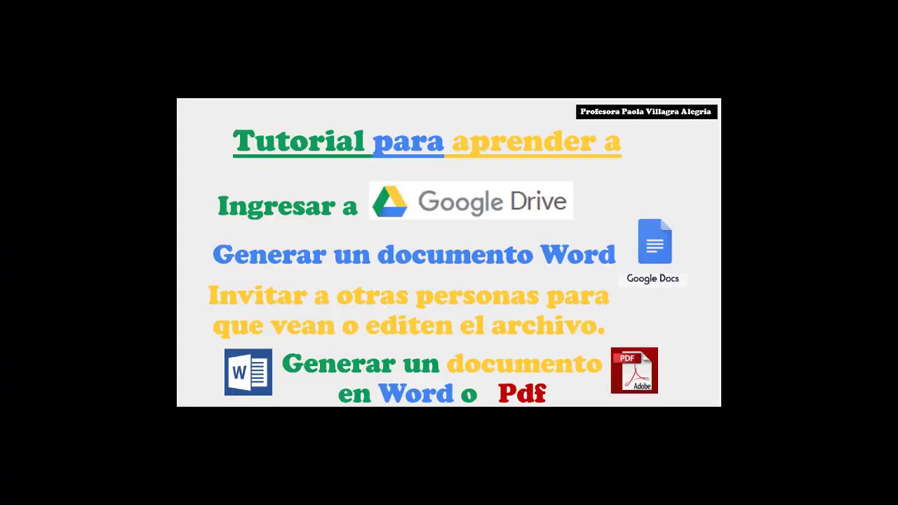 Google drive tutorial Google docs editar, comentar, ver. Compartir ...