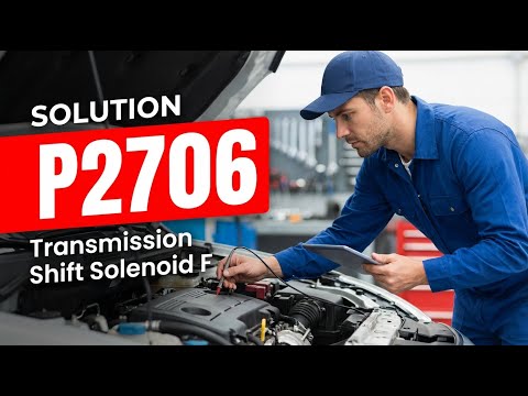 HOW TO FIX P2706 OBD II ERROR CODE - Transmission Shift Solenoid F Malfunction