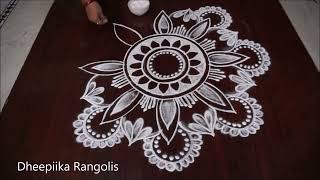 New year rangoli designs/Newyear2024special amazing muggulu/pongal rangoli/beautiful rangoli