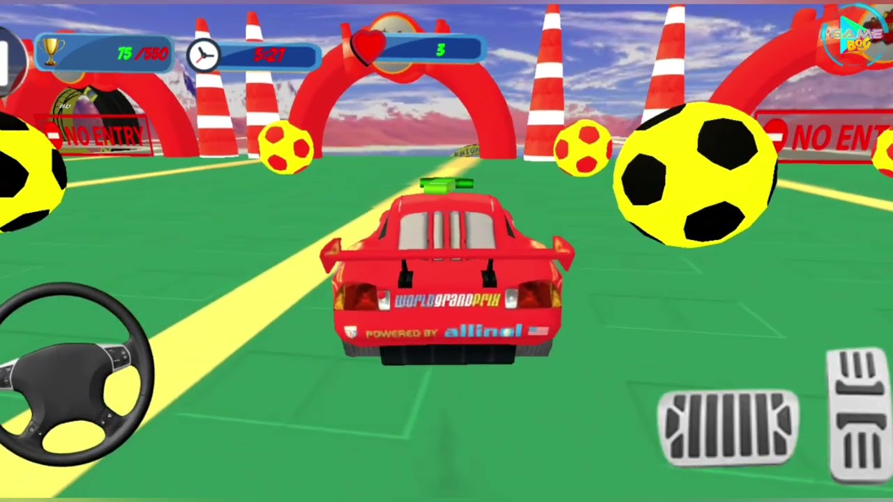 new mega ramp Lightning McQueen stunts 