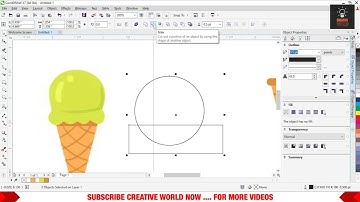 How To Make Ice Cream in CorelDraw X7 | Illustration | Simple Design  #coreldraw  #icecream  #howto