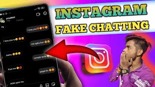 😍 FAKE CHATTING ll  create fake chatting in Instagram ll nakli chat kese kre l #instagram #chat SRO screenshot 3