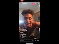 NLE Choppa goes live and shows off Draco /shotta flow 7