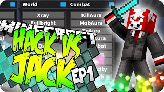Minecraft Hack Vs Jack EP1 - KILL AURA & TP AURA