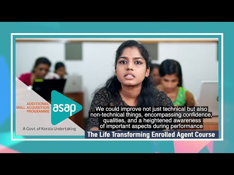 ASAP KERALA|The Life Transforming Enrolled Agent Course|Testimonial|AISWARYA SANTHOSH - video from Asapkerala