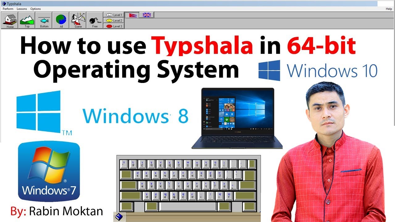 How to use Typshala in 64 bit Operating System ||... - youtube