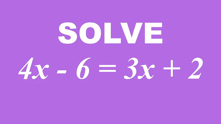 How to solve a linear equation with an unknown on both sides