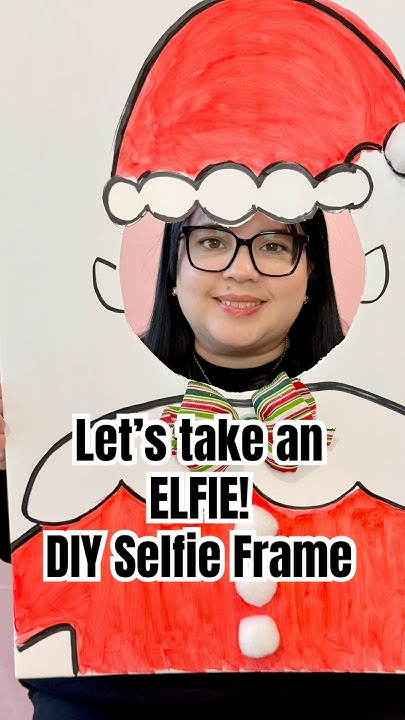  DIY selfie frame ♥︎ #easydiy #christmasdiy #christmasdecorations # ...