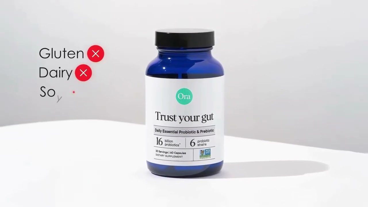 Ora Organic Probiotics with Prebiotics: Natural Digestive & Gut Health Support!