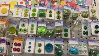 Button collection. Jo Ann Fabrics