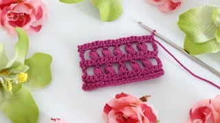 ♥ Пышный столбик ♥ Puff crochet stitch ♥ Crochetka design studio